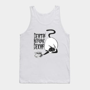 Cat loves coffee Tank Top